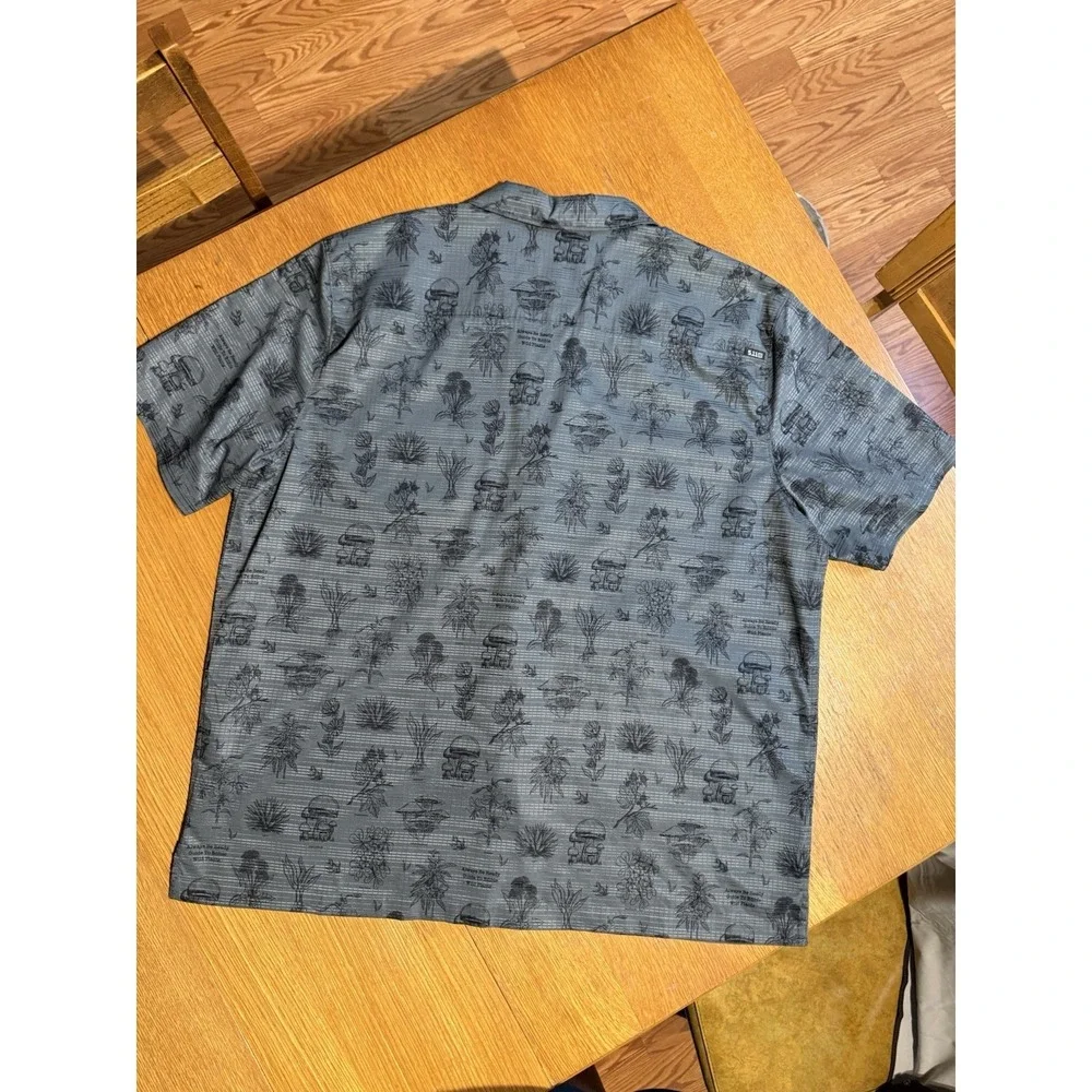 5.11 Tactical Shirt 2XL Blue Edible Plant AOP Snap Western Outdoor Utility - Picture 7 of 10